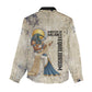 Thoth Women Casual Shirt Ibis Head and Ancient Scroll Egyptian Wisdom