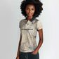 Thoth Women Polo Shirt Ibis Head and Ancient Scroll Egyptian Wisdom