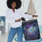 Thoth Ancient Egyptian Cosmic Laundry Basket with Sacred Eye and Baboon Symbol Theme