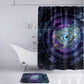 Thoth Ancient Egyptian Cosmic Bathroom Set with Sacred Eye and Baboon Symbol Theme