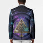 Thoth Ancient Egyptian Cosmic Blazer with Sacred Eye and Baboon Symbol Theme