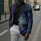Thoth Ancient Egyptian Cosmic Blazer with Sacred Eye and Baboon Symbol Theme