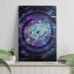 Thoth Ancient Egyptian Cosmic Canvas Wall Art with Sacred Eye and Baboon Symbol Theme