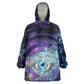 Thoth Ancient Egyptian Cosmic Kid Wearable Blanket Hoodie with Sacred Eye and Baboon Symbol Theme