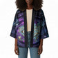 Thoth Ancient Egyptian Cosmic Kimono with Sacred Eye and Baboon Symbol Theme