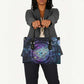 Thoth Ancient Egyptian Cosmic Leather Bag with Sacred Eye and Baboon Symbol Theme