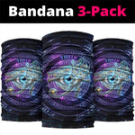 Thoth Ancient Egyptian Cosmic Neck Gaiter with Sacred Eye and Baboon Symbol Theme