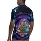 Thoth Ancient Egyptian Cosmic Rugby Jersey with Sacred Eye and Baboon Symbol Theme