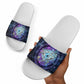 Thoth Ancient Egyptian Cosmic Slide Sandals with Sacred Eye and Baboon Symbol Theme
