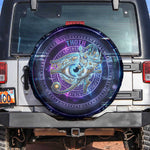 Thoth Ancient Egyptian Cosmic Spare Tire Cover with Sacred Eye and Baboon Symbol Theme