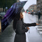 Thoth Ancient Egyptian Cosmic Umbrella with Sacred Eye and Baboon Symbol Theme