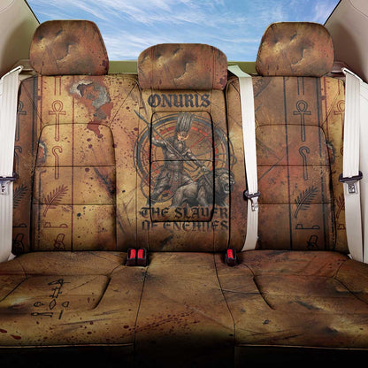 Onuris Back Car Seat Cover Egyptian War God Slayer of Enemies Spear Lion Ancient Battle