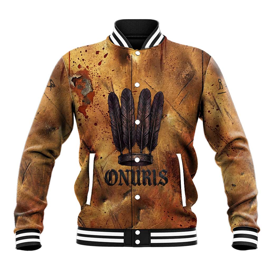 Onuris Baseball Jacket Egyptian War God Slayer of Enemies Spear Lion Ancient Battle