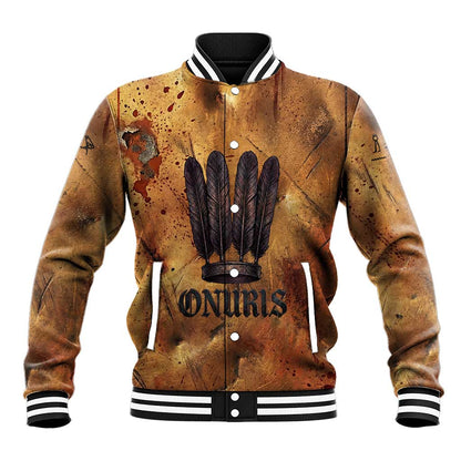 Onuris Baseball Jacket Egyptian War God Slayer of Enemies Spear Lion Ancient Battle