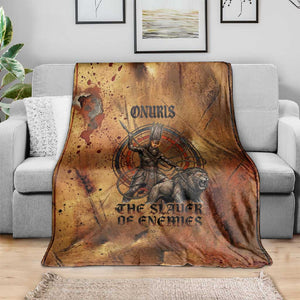 Onuris Blanket Egyptian War God Slayer of Enemies Spear Lion Ancient Battle