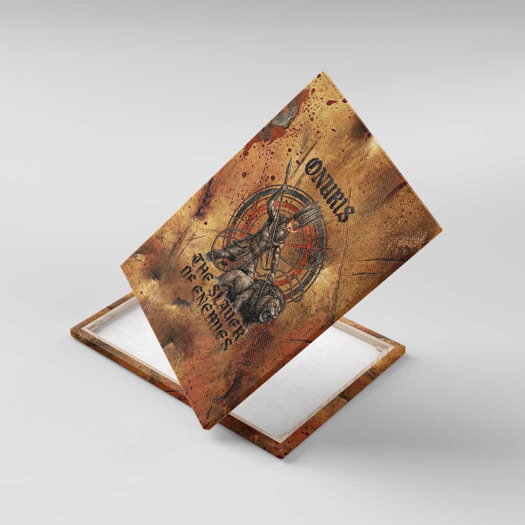 Onuris Canvas Wall Art Egyptian War God Slayer of Enemies Spear Lion Ancient Battle
