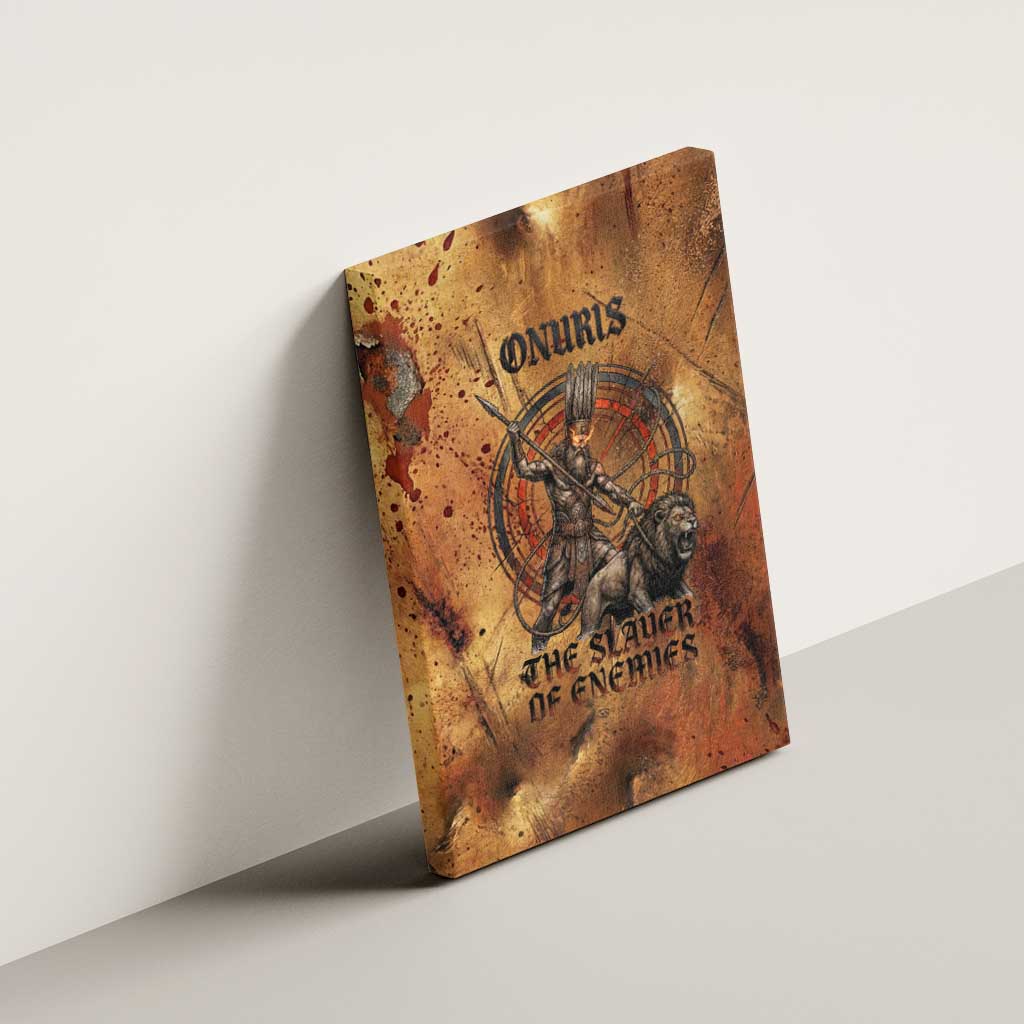 Onuris Canvas Wall Art Egyptian War God Slayer of Enemies Spear Lion Ancient Battle