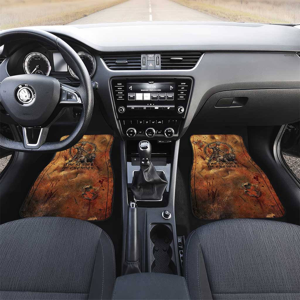 Onuris Car Mats Egyptian War God Slayer of Enemies Spear Lion Ancient Battle