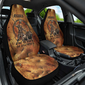 Onuris Car Seat Cover Egyptian War God Slayer of Enemies Spear Lion Ancient Battle