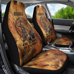 Onuris Car Seat Cover Egyptian War God Slayer of Enemies Spear Lion Ancient Battle