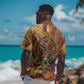 Onuris Hawaiian Shirt Egyptian War God Slayer of Enemies Spear Lion Ancient Battle