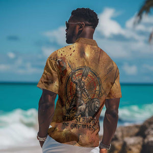 Onuris Hawaiian Shirt Egyptian War God Slayer of Enemies Spear Lion Ancient Battle
