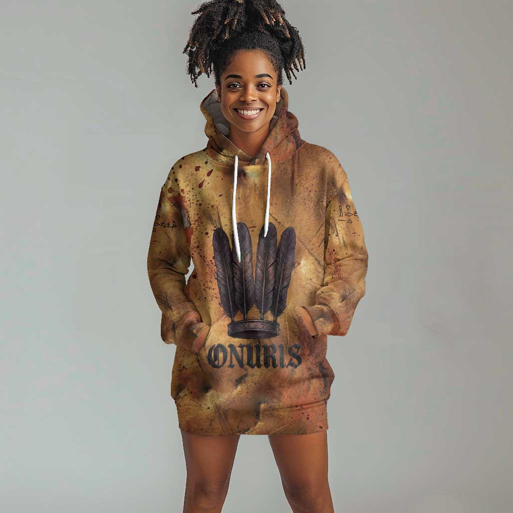 Onuris Hoodie Dress Egyptian War God Slayer of Enemies Spear Lion Ancient Battle