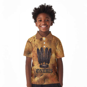 Onuris Kid Polo Shirt Egyptian War God Slayer of Enemies Spear Lion Ancient Battle