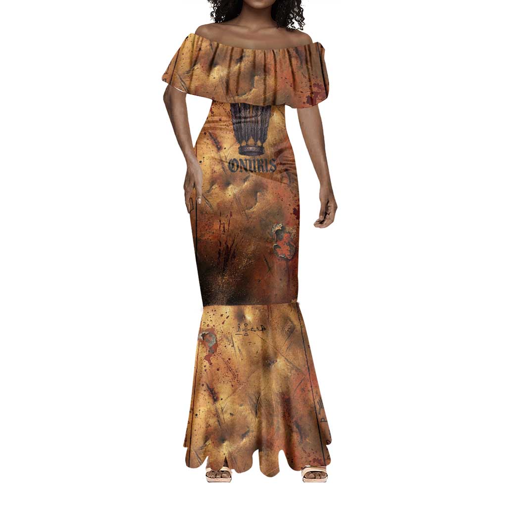 Onuris Mermaid Dress Egyptian War God Slayer of Enemies Spear Lion Ancient Battle