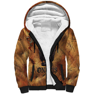 Onuris Sherpa Hoodie Egyptian War God Slayer of Enemies Spear Lion Ancient Battle