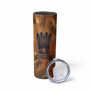 Onuris Skinny Tumbler Egyptian War God Slayer of Enemies Spear Lion Ancient Battle