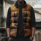 Onuris Sleeveless Puffer Jacket Egyptian War God Slayer of Enemies Spear Lion Ancient Battle