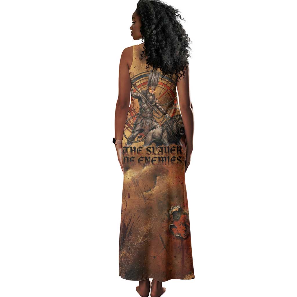 Onuris Tank Maxi Dress Egyptian War God Slayer of Enemies Spear Lion Ancient Battle