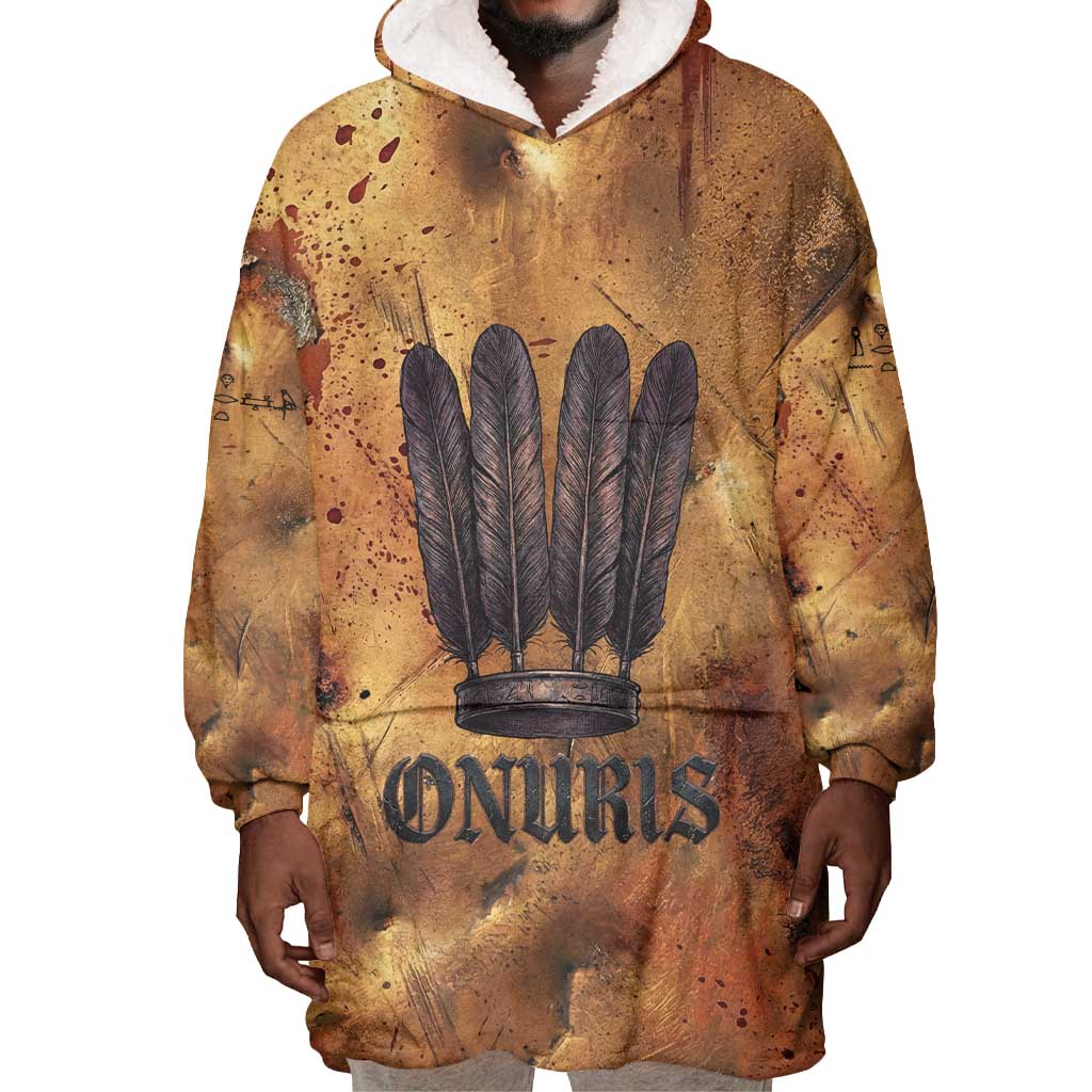 Onuris Wearable Blanket Hoodie Egyptian War God Slayer of Enemies Spear Lion Ancient Battle