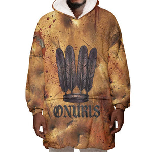 Onuris Wearable Blanket Hoodie Egyptian War God Slayer of Enemies Spear Lion Ancient Battle