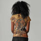 Onuris Women V-Neck T-Shirt Egyptian War God Slayer of Enemies Spear Lion Ancient Battle
