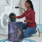 Onuris Laundry Basket Cosmic Warrior Egyptian God Eye of Horus Spears Starry Night