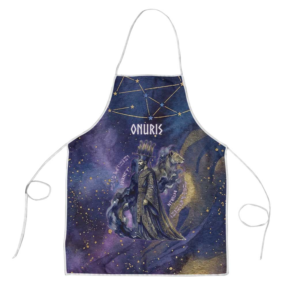 Onuris Apron Cosmic Warrior Egyptian God Eye of Horus Spears Starry Night