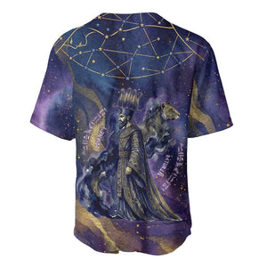 Onuris Baseball Jersey Cosmic Warrior Egyptian God Eye of Horus Spears Starry Night