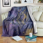 Onuris Blanket Cosmic Warrior Egyptian God Eye of Horus Spears Starry Night