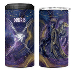 Onuris 4 in 1 Can Cooler Tumbler Cosmic Warrior Egyptian God Eye of Horus Spears Starry Night