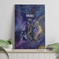 Onuris Canvas Wall Art Cosmic Warrior Egyptian God Eye of Horus Spears Starry Night
