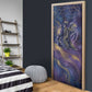 Onuris Door Cover Cosmic Warrior Egyptian God Eye of Horus Spears Starry Night
