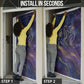 Onuris Door Cover Cosmic Warrior Egyptian God Eye of Horus Spears Starry Night