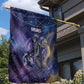 Onuris Garden Flag Cosmic Warrior Egyptian God Eye of Horus Spears Starry Night