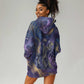 Onuris Hoodie Dress Cosmic Warrior Egyptian God Eye of Horus Spears Starry Night