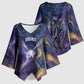 Onuris Kimono Sleeve Blouse Cosmic Warrior Egyptian God Eye of Horus Spears Starry Night