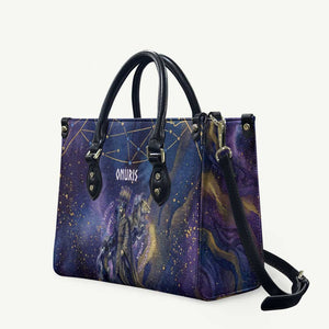 Onuris Leather Bag Cosmic Warrior Egyptian God Eye of Horus Spears Starry Night