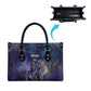 Onuris Leather Bag Cosmic Warrior Egyptian God Eye of Horus Spears Starry Night