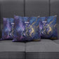 Onuris Pillow Cover Cosmic Warrior Egyptian God Eye of Horus Spears Starry Night